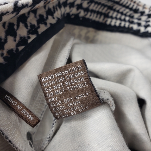 J Mc Glaughlin Bainbridge Becca Straigh Leg PantCatalina Houndstooth Glen Plaid - Picture 8 of 13